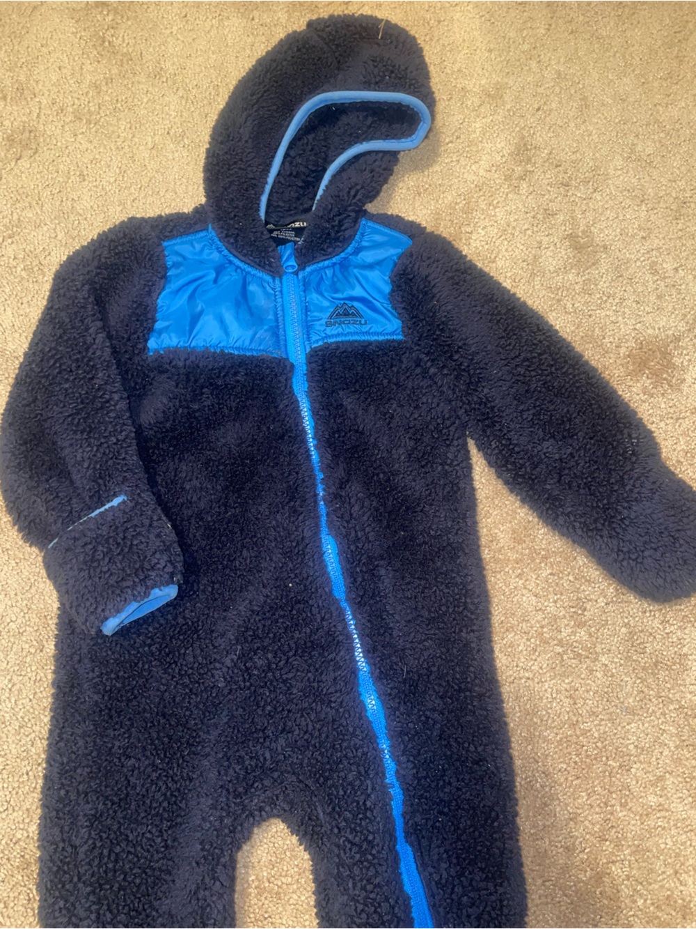 Snozu fleece/fluffy bunting suit